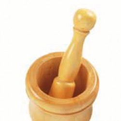 MORTAIO LEGNO NATURALE    ART.82002