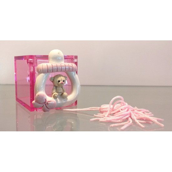 SCATOLA PLEX ROSA C/COFET.     7546