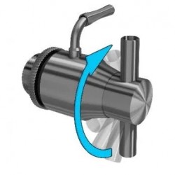 RUBINETTO INOX 1/2  GIREVOLE