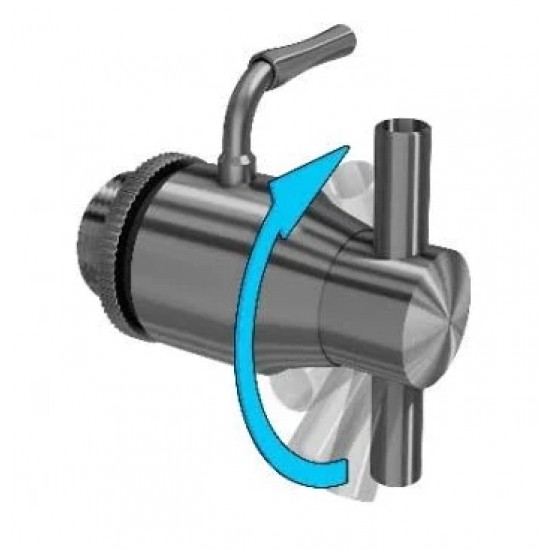RUBINETTO INOX 1/2  GIREVOLE