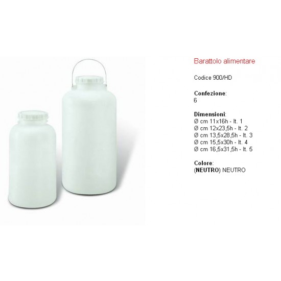BARATTOLO ALIMENTARE LT. 1