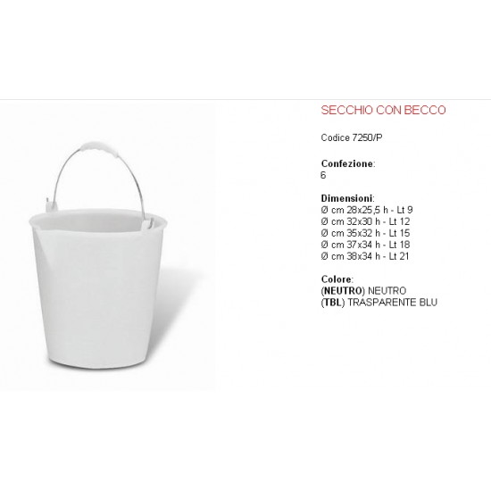 SECCHIO CON BECCO  LT.12