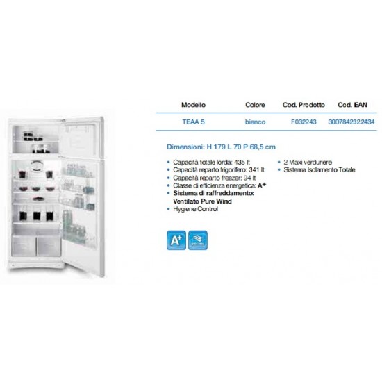FRIGORIFERO IT70 832W