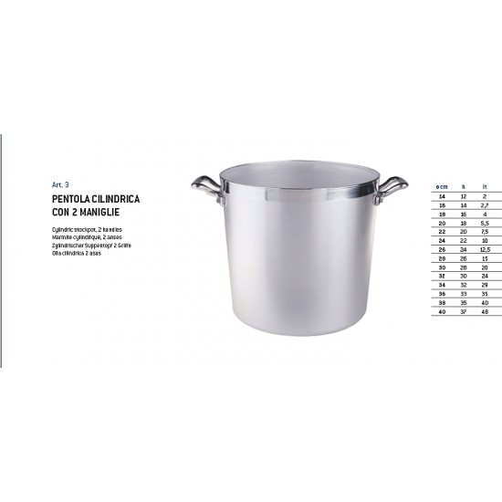 PENTOLA ALLUMINIO 24 C/C    FAMA324