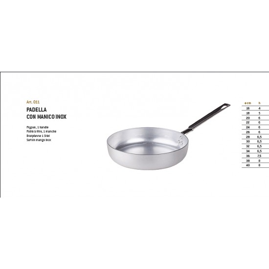 PADELLA ALLUMINIO CM.16   PCMX01116