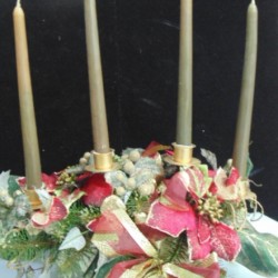 PORTA 4 CANDELE STELLA C/BASE 26693
