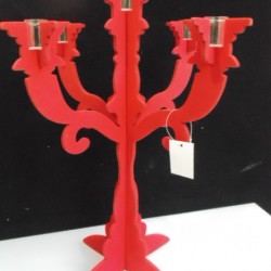 CANDELABRO 5 CAND. FLOCCATO   48380