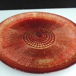 PIATTO RIGATO ORO/ROSSO      42454M