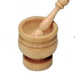 MORTAIO LEGNO NATURALE    ART.83002