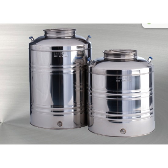 FUSTO INOX 18/10    LT.10 CT   SANS