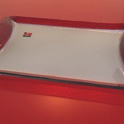 VASSOIO 30X20 ROSSO            6706