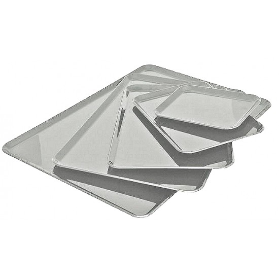 VASSOIO VETRINA INOX 34X26 1093 ILS