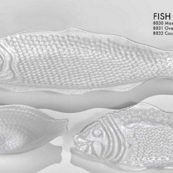 PIATTO CM.62 OVALE FISH         WEI