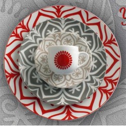 SERV. CAFFE  6 PZ. YANGON RED   WEI