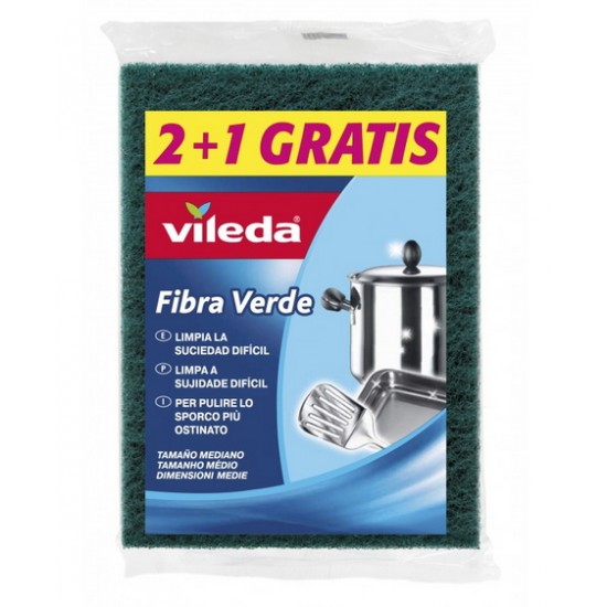 FIBRA VERDE PZ.2+1  166240   VILEDA