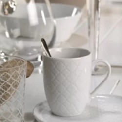 SET. 6 TAZZA CAFFE  TILE  BIANCO