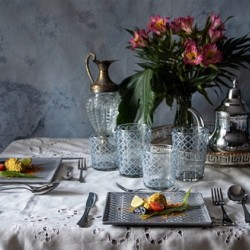 SET. 6 PIATTO FRUTTA TILE COLOR QUAD.