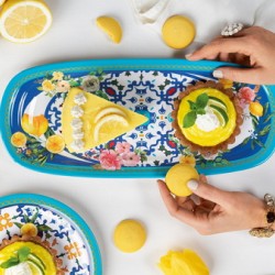 VASSOIO RETT. PC. FLOWER & LEMON