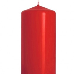 CANDELA CILINDRICA 10 ROSSO  197387