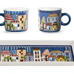 SET 2 MINI MUG+VASSOIO    PAESE MIO