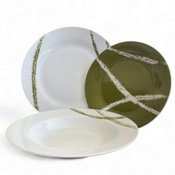 SERV.TAVOLA PZ.18 VERDE   NEW SANDY