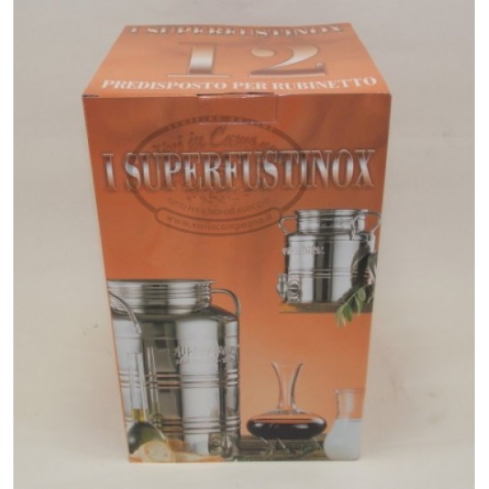 FUSTO INOX 18/10    LT.12 B.S C.T