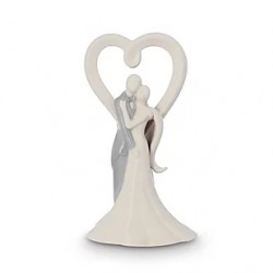 COPPIA SPOSI C/CUORE     LC19152