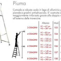 SCALA PIUMA 6 GRADINI